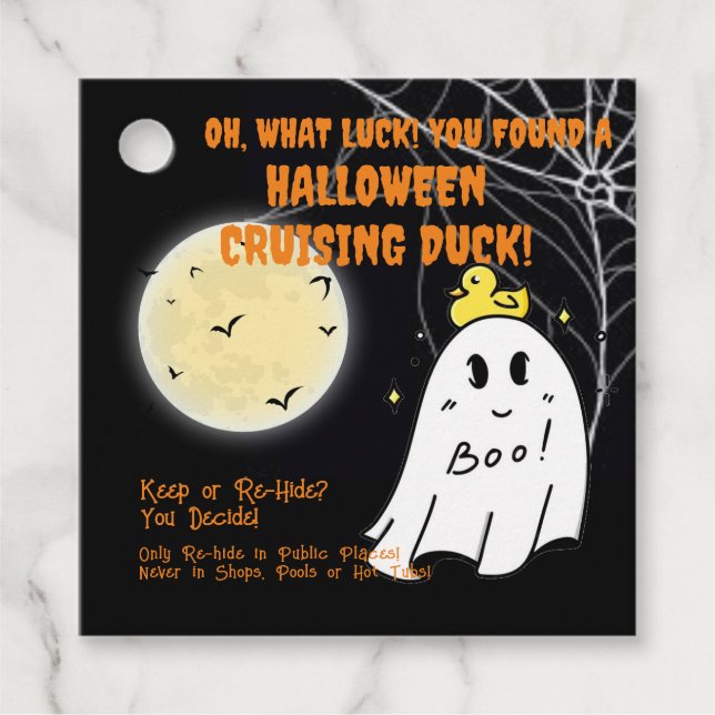 Cruising Duck Tags Halloween (Front)