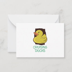 Cruising Ducks Fun Travel Card