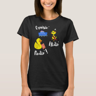 Cruising Hiding Finding Rubber Ducks Passport Scav T-Shirt