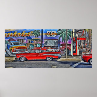 Cruising Highway 101 Poster