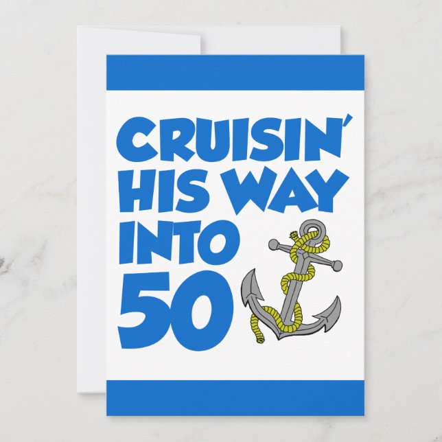 Cruising His Way Into 50 Invite (Front)