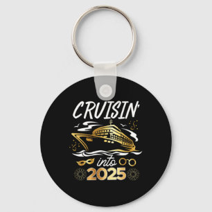 Cruising Into 2025 New Years Eve Cruise Vacation M Keychain