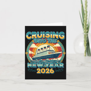 Cruising Into 2026 New Year Eve Celebration Family Card