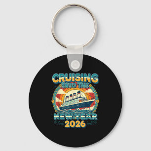 Cruising Into 2026 New Year Eve Celebration Family Keychain