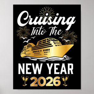 Cruising Into 2026 New Years Eve Cruise Vacation M Poster