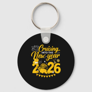 Cruising Into 2026 New Years Eve Matching Family C Keychain