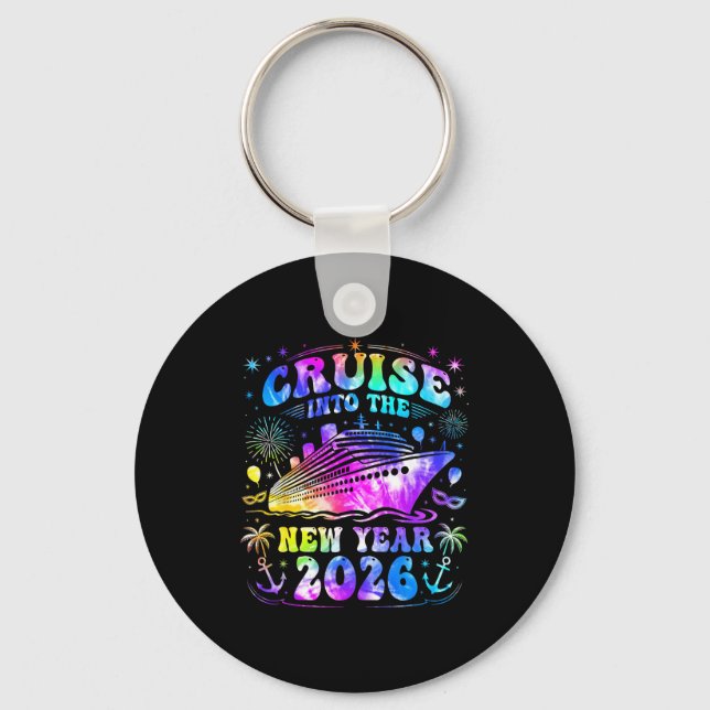 Cruising Into 2026 New Years Eve Party Favors Fami Keychain (Front)