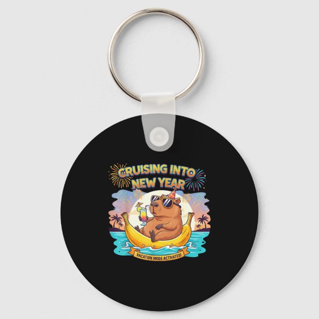 Cruising Into 2026 New Years Eve Party Matching Fa Keychain (Front)