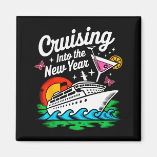 Cruising Into 2026 New Years Eve Party Matching Fa Magnet
