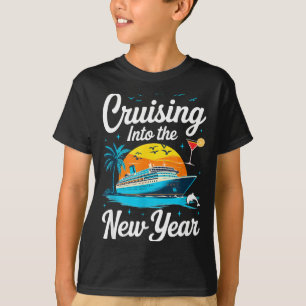 Cruising Into 2026 New Years Eve Party Matching Fa T-Shirt