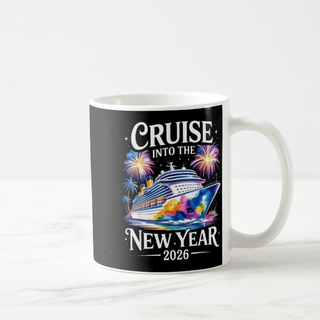 Cruising Into 2026 New Years Family Matching Men W Coffee Mug (Right)