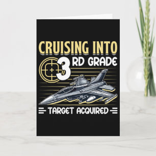 Cruising Into 3rd Grade Jet Fighter First Day Ck T Card