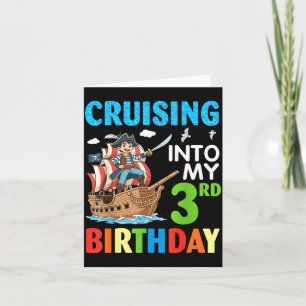 Cruising Into My 3rd Birthday Rate Little Boy 3 Ye Card