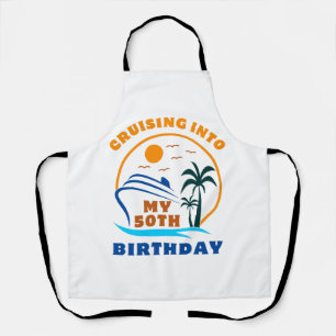 Cruising Into My 50th Birthday Boat Apron
