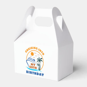 Cruising Into My 50th Birthday Boat Favor Box