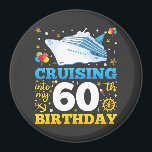 Cruising Into My 60 Birthday Party Circle Magnet<br><div class="desc">Cruising Into My 60 Year Old Birthday Party 60th B-Day Funny design Gift Circle Magnet Classic Collection.</div>