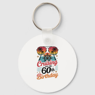 Cruising Into My 60th Birthday  Keychain