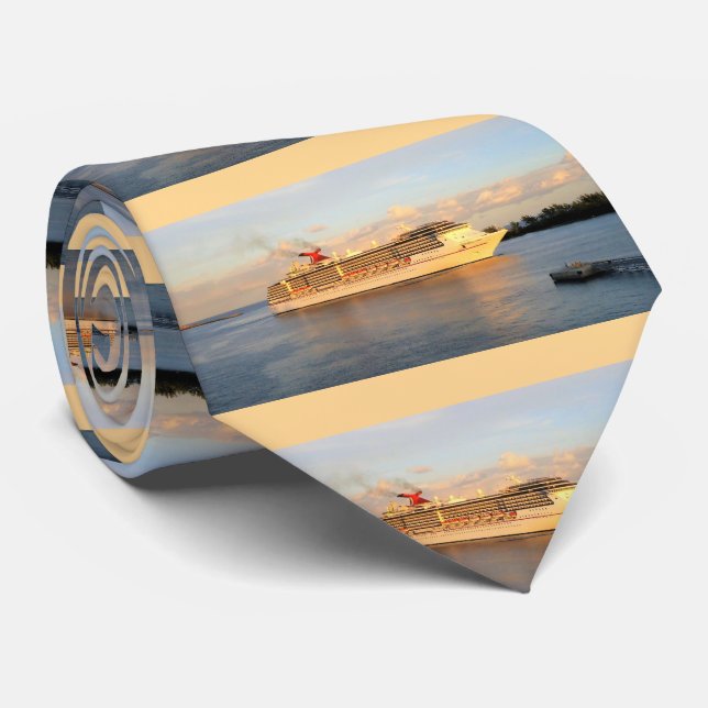 Cruising into Nassau Stripe Tie (Rolled)