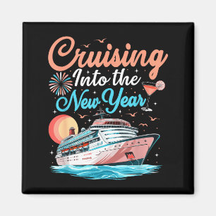 Cruising Into New Years Eve Party Countdown Happy Magnet