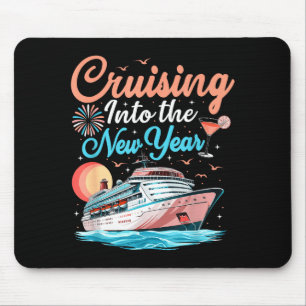 Cruising Into New Years Eve Party Countdown Happy Mouse Pad