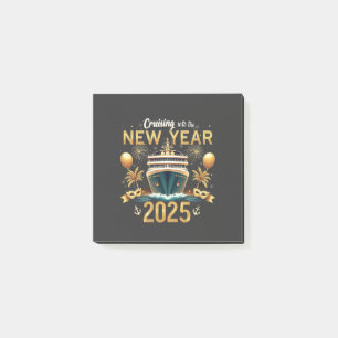 Cruising into the New Year 2025 Eve Family Crew Post-it Notes
