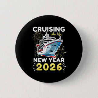 Cruising Into The New Year 2026 2 Inch Round Button