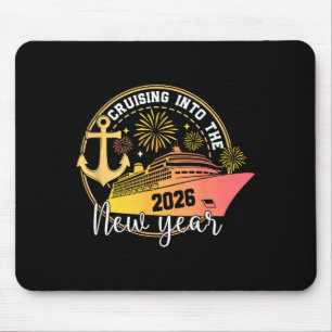 Cruising Into The New Year 2026 Happy Family Trips Mouse Pad