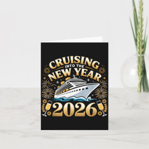 Cruising Into The New Year 2026 Happy New Year 202 Card