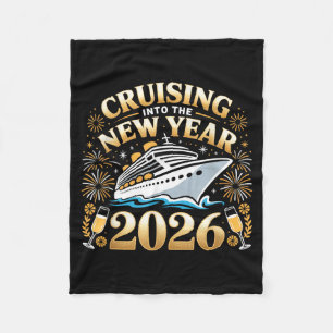 Cruising Into The New Year 2026 Happy New Year 202 Fleece Blanket