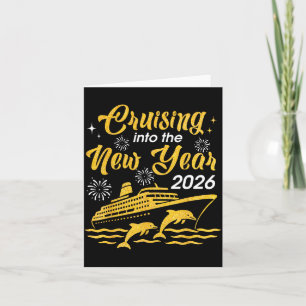 Cruising Into The New Year 2026 Happy New Year Cru Card