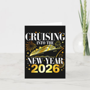Cruising Into The New Year 2026 Happy New Year Fam Card