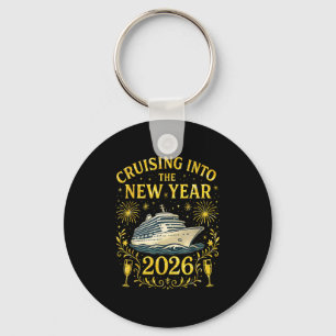 Cruising Into The New Year 2026 Happy New Year Keychain