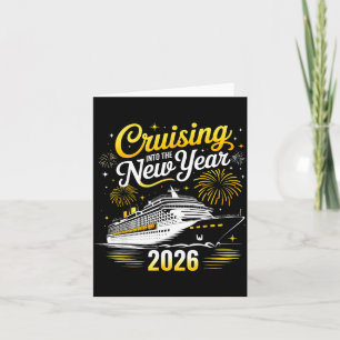 Cruising Into The New Year 2026 Matching Family Cr Thank You Card
