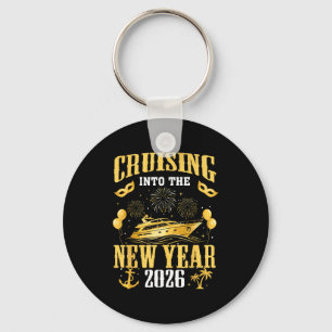 Cruising Into The New Year 2026 New Year Eve Famil Keychain
