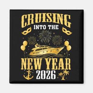 Cruising Into The New Year 2026 New Year Eve Famil Magnet