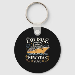 Cruising Into The New Year 2026 Party Vacation Tee Keychain