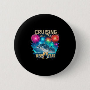 Cruising Into The New Year 2026 Sunset Cruise Vaca 2 Inch Round Button