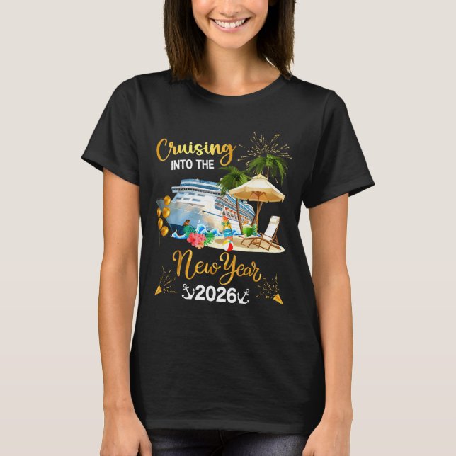 Cruising Into The New Year 2026  T-Shirt (Front)
