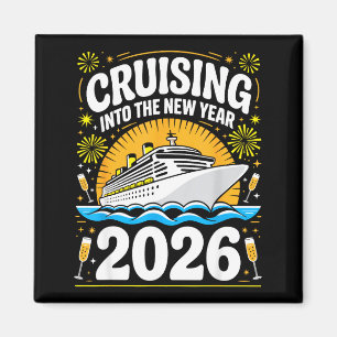 Cruising Into The New Years Eve 2026 Family Matchi Magnet