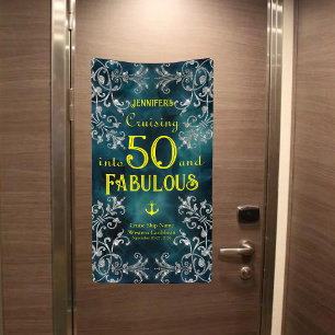 Cruising into XX and Fabulous Birthday Cruise Door Banner