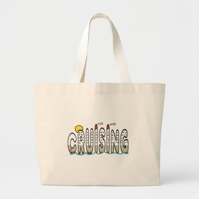 Cruising Large Tote Bag (Front)