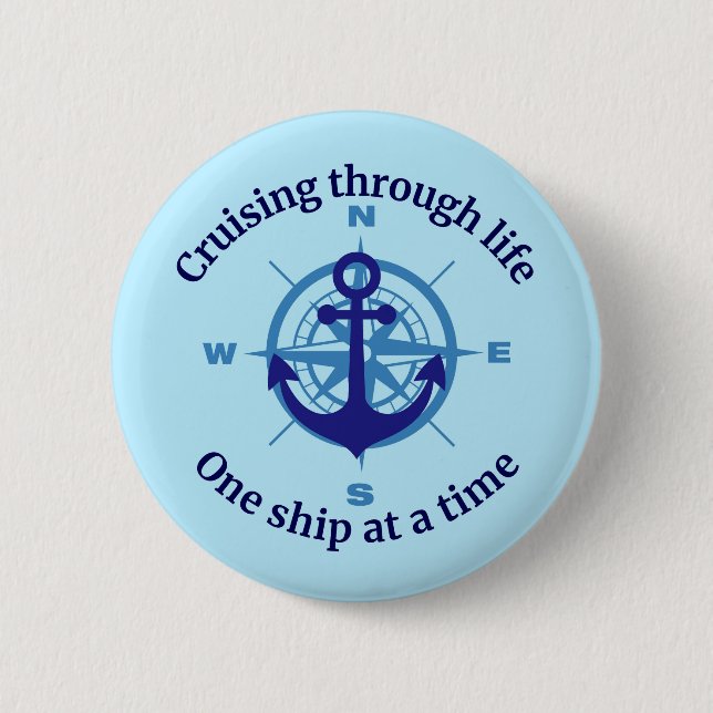  Cruising Life 2 Inch Round Button (Front)