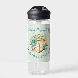 Cruising Royal Floral Water Bottle
