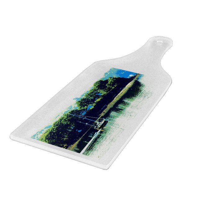 cruising sailboat cutting board (Corner)