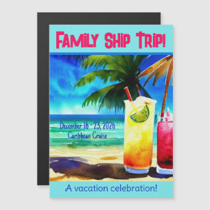 Cruising Stateroom Door Magnet Tropical