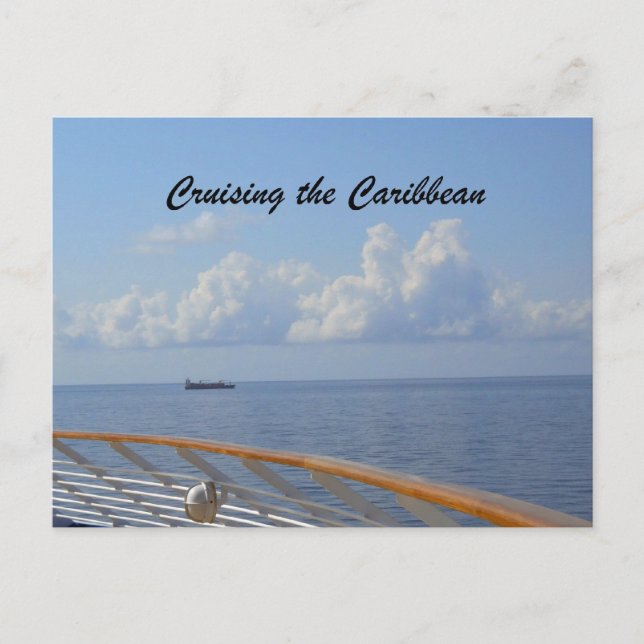 Cruising the Caribbean Postcard (Front)
