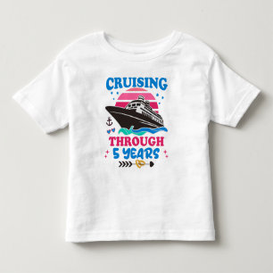 Cruising Through 5 Years Wedding Toddler T-shirt