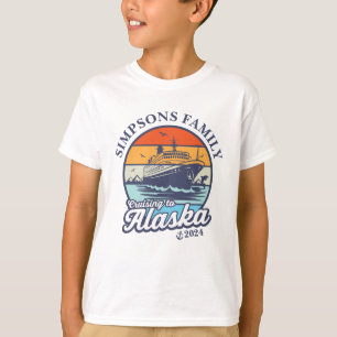 Cruising to Alaska Custom Family Matching Group  T-Shirt