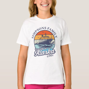 Cruising to Alaska Custom Family Matching Group  T-Shirt
