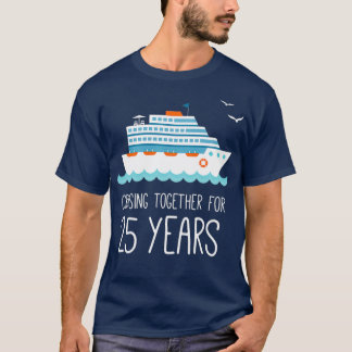 Cruising Together For 25 Years Wedding Anniversary T-Shirt